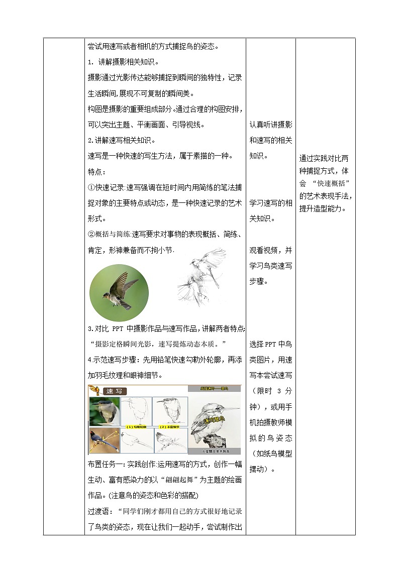 第12課《翩翩起舞之鳥(niǎo)》核心素養(yǎng)教學(xué)設(shè)計(jì)第3頁(yè)