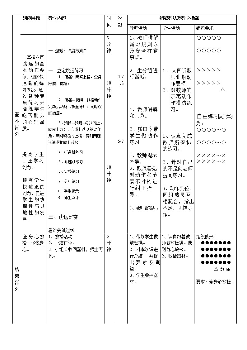 第二章田徑——立定跳遠(yuǎn)教學(xué)設(shè)計2021—2022學(xué)年人教版體育與健康七年級全一冊 (4)第2頁