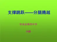 初中体育与健康 华东师大课标版 九年级 体操类运动基本技术的运用 分腿腾跃山羊接前滚翻 课件