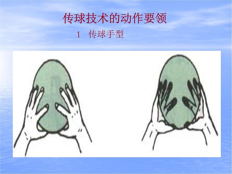 初中体育与健康 人教 课标版 七年级 正面双手头上传球 排球 课件第2页