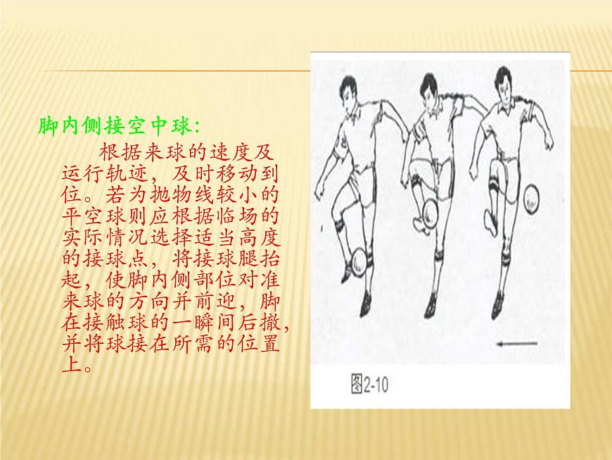 人教版七年級體育 3.2足球 大腿、胸部接球 課件第7頁