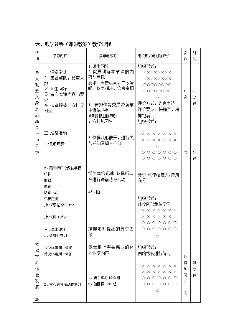 技能复习 体能恢复-教案第2页