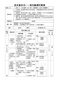 体育人教版第八章 武术教案及反思