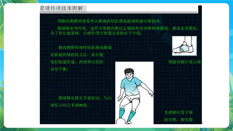 人教版八年级 体育与健康 第三章 脚内侧传接球 课件第7页