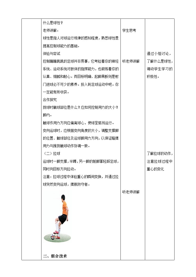 人教版体育九年级《足球》教案第2页