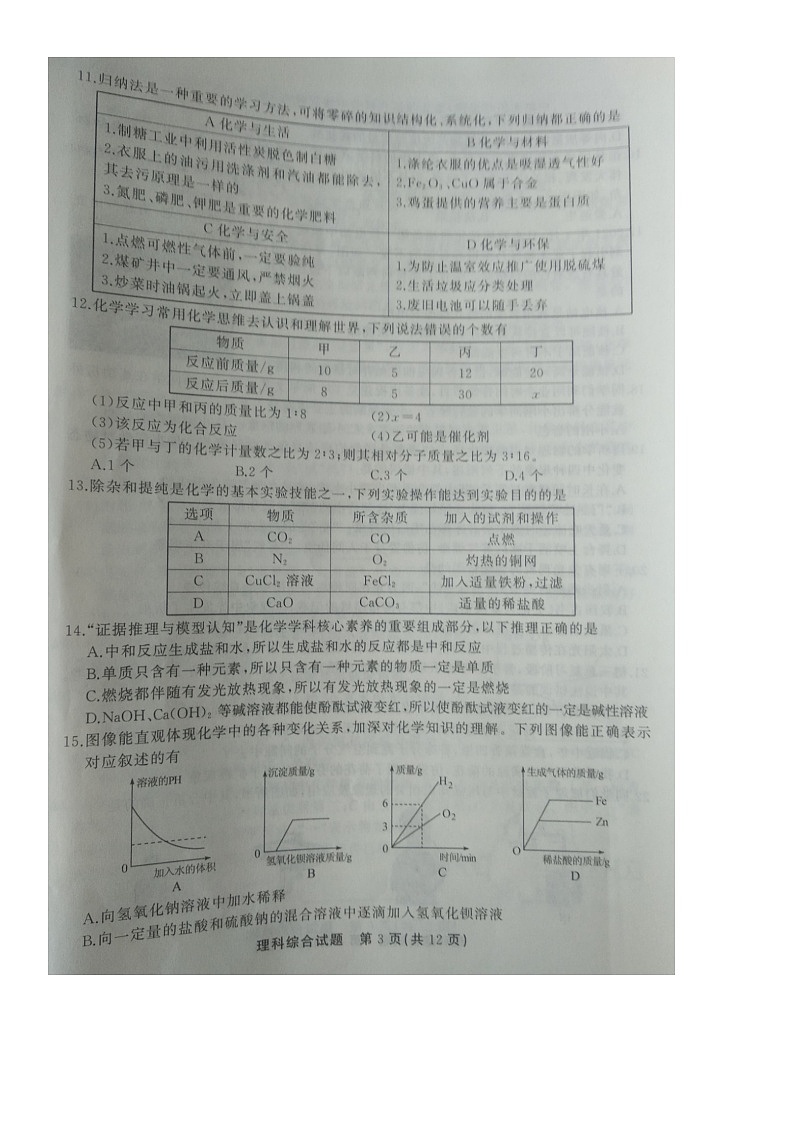 _2021年湖北省随州市中考理科综合试题03