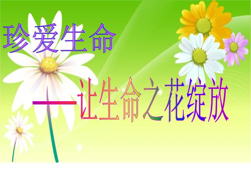 閩教版心理健康七年級(jí) 28.珍愛(ài)生命 課件第1頁(yè)
