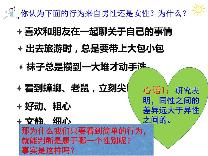 閩教版心理健康八年級 2 青春期的性別認(rèn)同 男女大不同 課件PPT第3頁