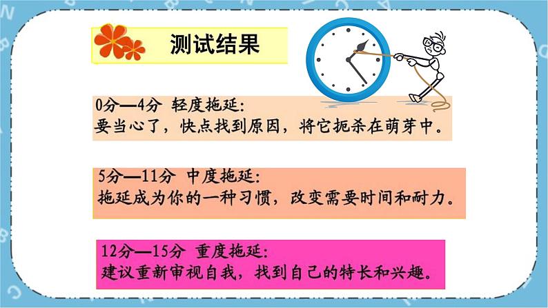 北师大八年级全册心理健康17 拒绝拖延课件第6页