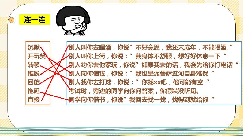 北师大版心理健康八年级第五课优雅地说“不”课件第7页