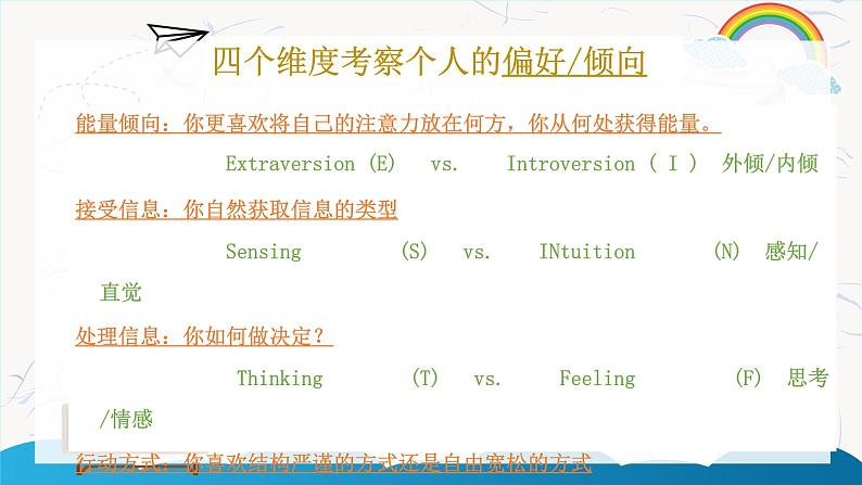 第十八课 寻找未知的自己《 HI~你是什么MBTI?》课件04