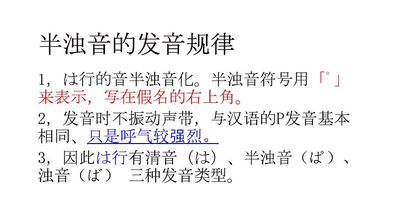 七年级第三课(2)促音,半浊音春が来た 人教版日语七年级课件第2页