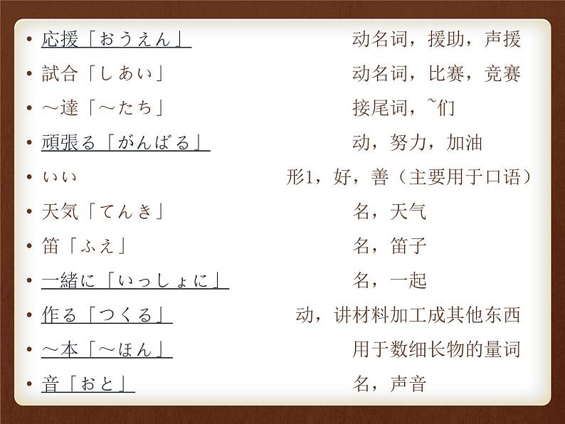 第十一課 応援课件ppt 人教版初中七年级日语第3页