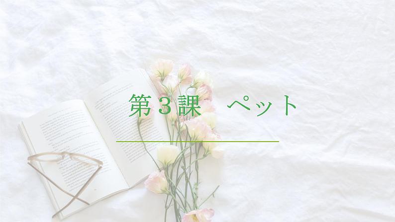 【上课必备】人教版 初中日语 八年级 第三课 会话 课件01