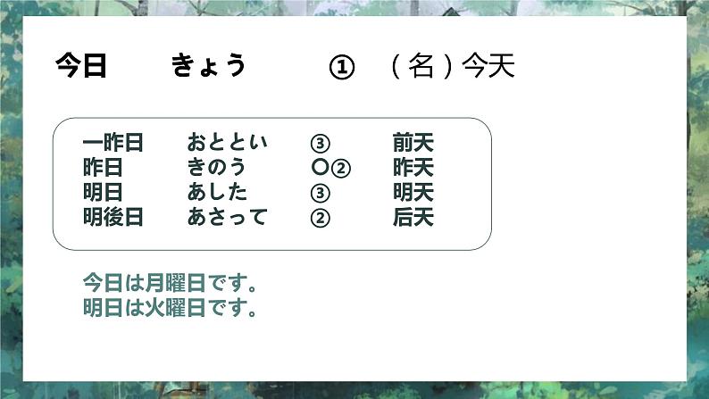 8、公園 课件 人教版日语七年级第5页