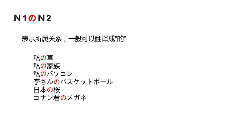 语法&会话 课件 人教版日语七年级第一单元第3页