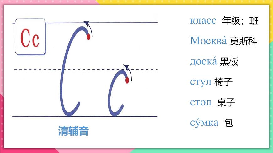 人教版俄語七年級(jí) 《Урок4》第2課時(shí) 課件第6頁