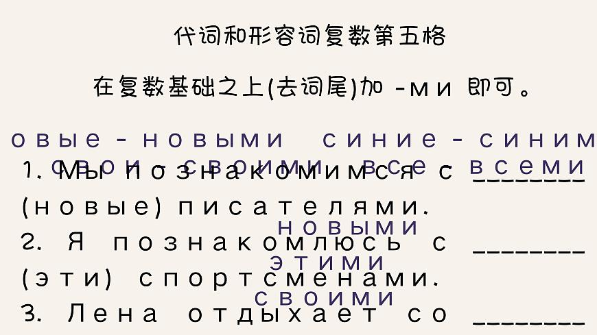人教版初中俄語(yǔ)九年級(jí)全一冊(cè)урок5 課件第6頁(yè)