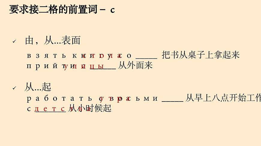 人教版初中俄語(yǔ)九年級(jí)全一冊(cè)урок 11 課件第4頁(yè)