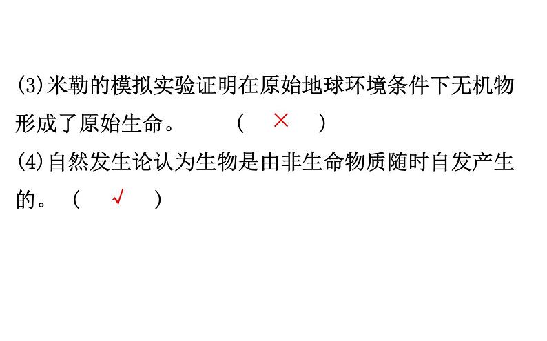 2021-2022学年人教版生物中考复习之生命起源和生物进化课件PPT第7页