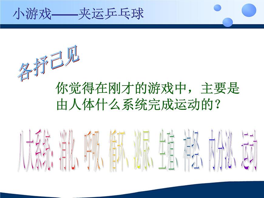 蘇科版八年級(jí)上冊(cè)生物  17.1人體的運(yùn)動(dòng) 課件第3頁(yè)