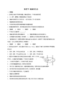 初中人教版 (新课标)第四节  细胞的生活当堂检测题