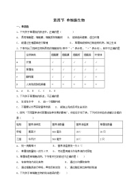 人教版 (新课标)七年级上册第四节 单细胞生物精练