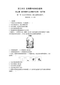 2021学年第一节 光合作用吸收二氧化碳释放氧气练习