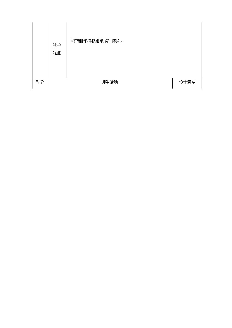 七年级生物上册第二单元第一章第二节植物细胞教案02