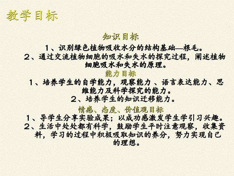 北师大版生物七年级上册 5.3 吸收作用(7)(课件)第2页