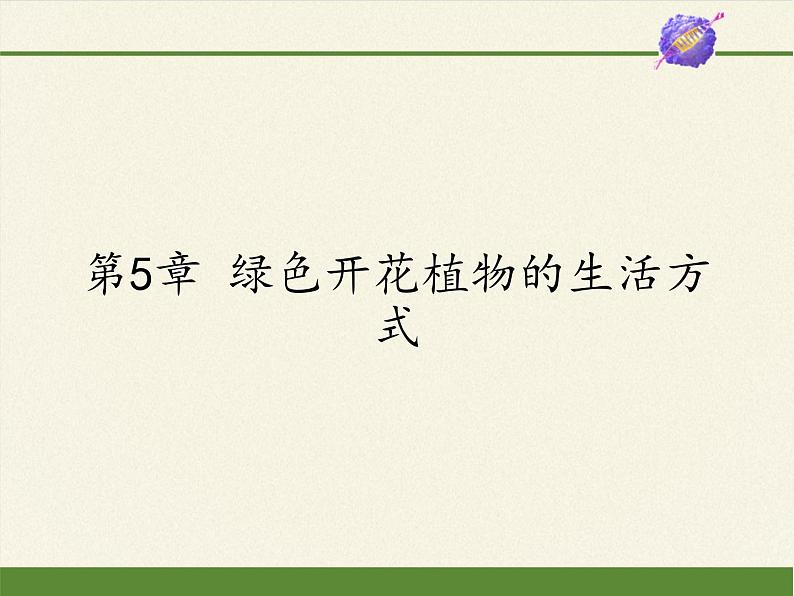 北师大版生物七年级上册 7.1 绿色开花植物的生活方式(课件)第1页