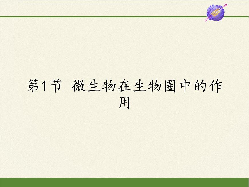 北師大版生物八年級上冊 第18章 第1節(jié) 微生物在生物圈中的作用(2)(課件)第1頁
