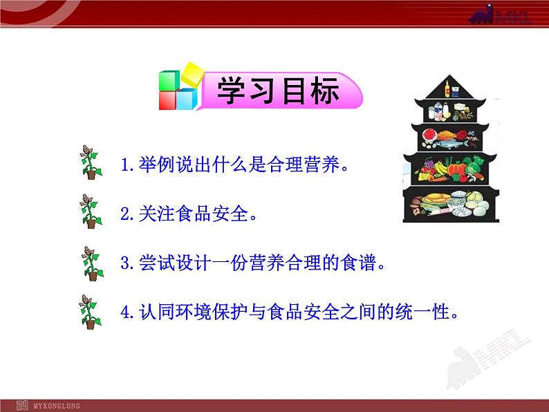人教版生物七年级下第2章 第3节 合理营养与食品安全 课件第4页