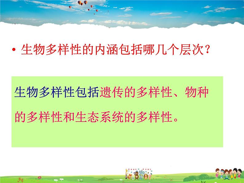 济南版生物八年级下册 6.3.1生物多样性【课件】第3页