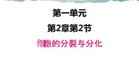 初中生物第一单元 奇妙的生命现象第二章  观察生物结构第二节 细胞的分裂与分化图文课件ppt