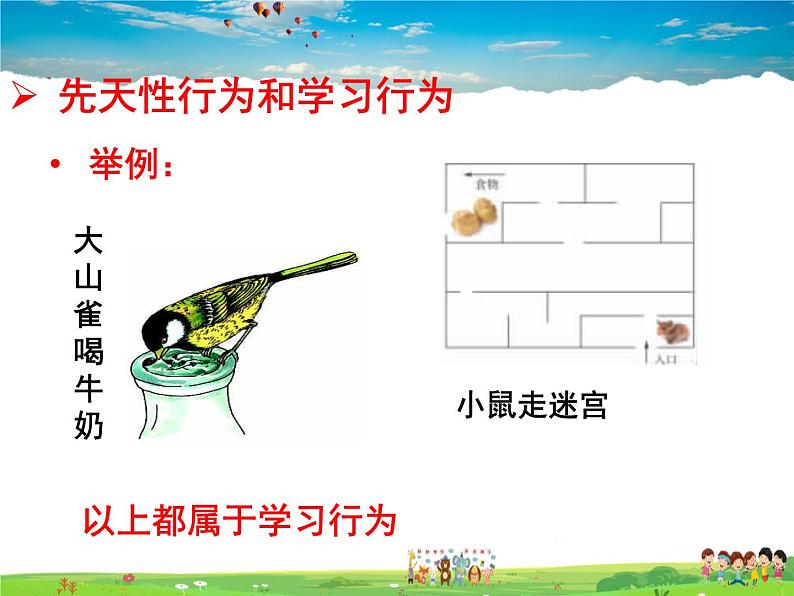 济南版生物七年级上册 2.2.4 动物的行为【课件】第6页
