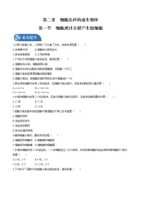 生物第一节 细胞通过分裂产生新细胞课时作业