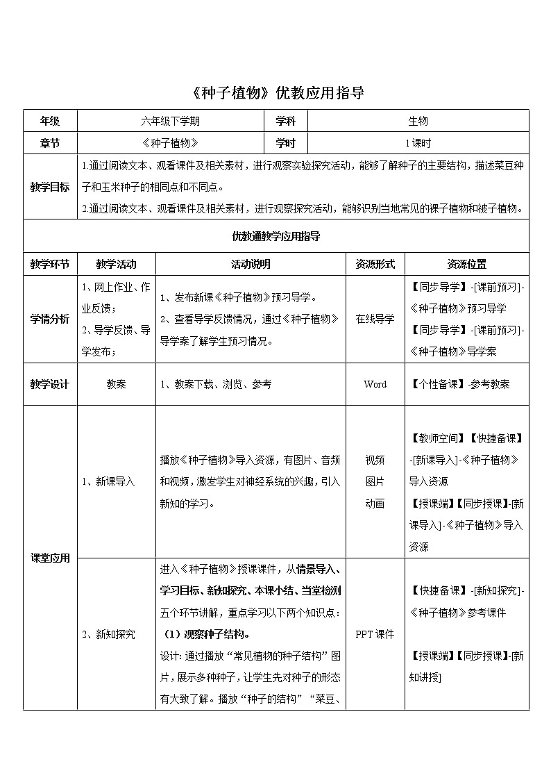 3.1.3《种子植物》教案2第1页