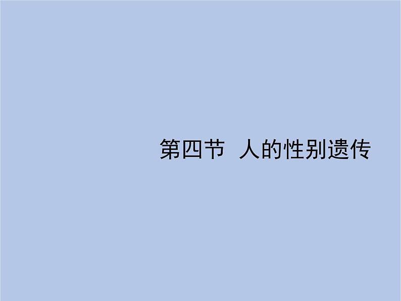鲁科版(五四制)生物八下 8.2.4《人的性别遗传》课件01