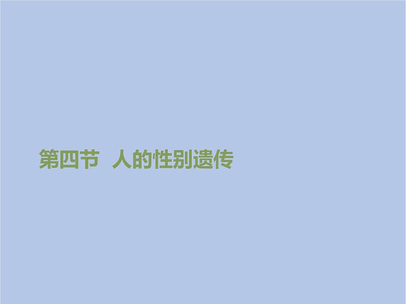 鲁科版(五四制)生物八下 8.2.4《人的性别遗传》课件1第1页