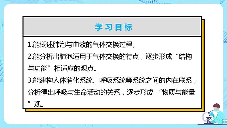 人教版(新课标)生物七下:3.2《发生在肺内的气体交换》(第二课时)(课件+教案+练习)02