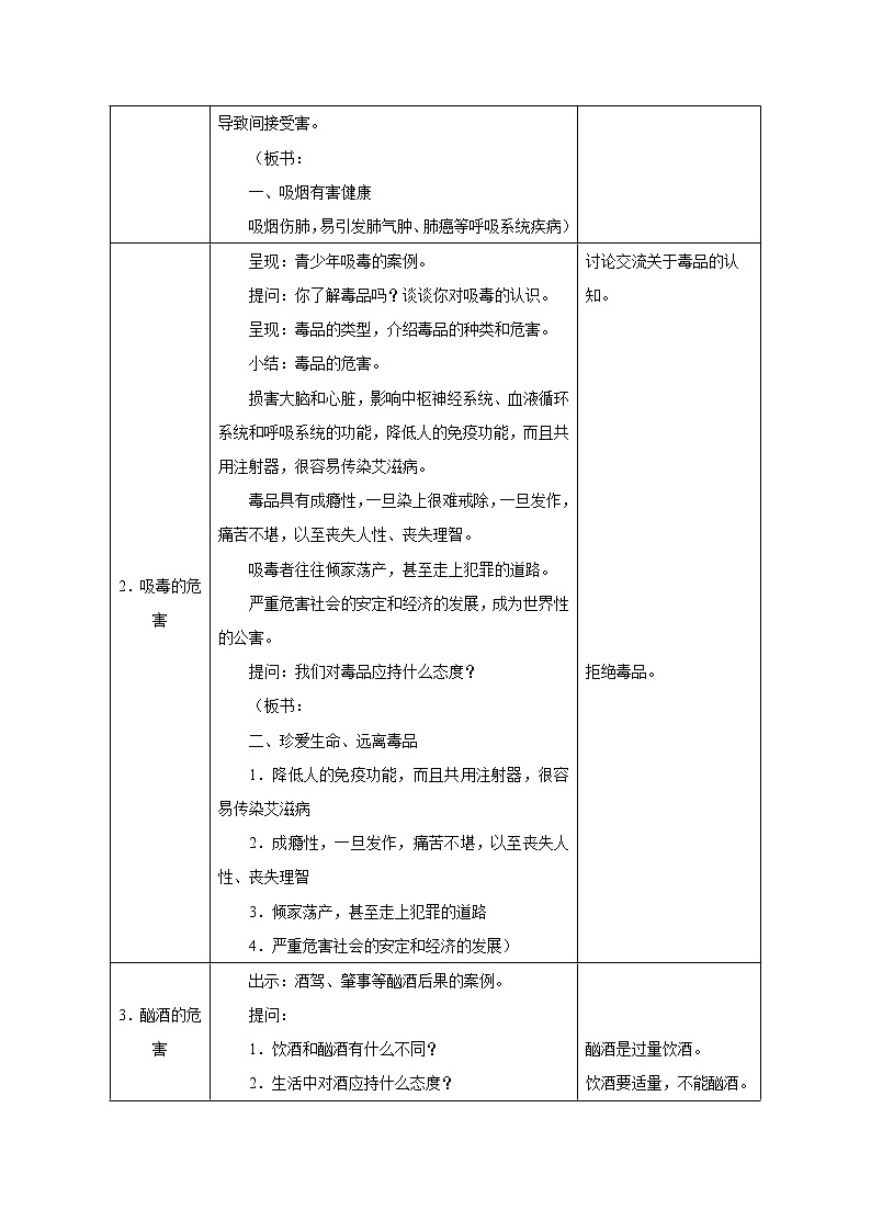 13.1健康及其条件(第二课时)教学设计02