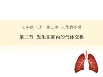 人教版 (新课标)七年级下册第二节 发生在肺内的气体交换优秀课件ppt