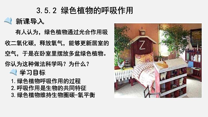3.5.2绿色植物的呼吸作用(课件)-2021-2022学年七年级生物上册(人教版)第1页