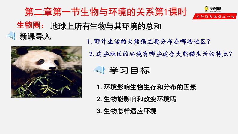 1.2.1 生物与环境的关系(第1课时)(课件)-2021-2022学年七年级生物上册(人教版)第1页