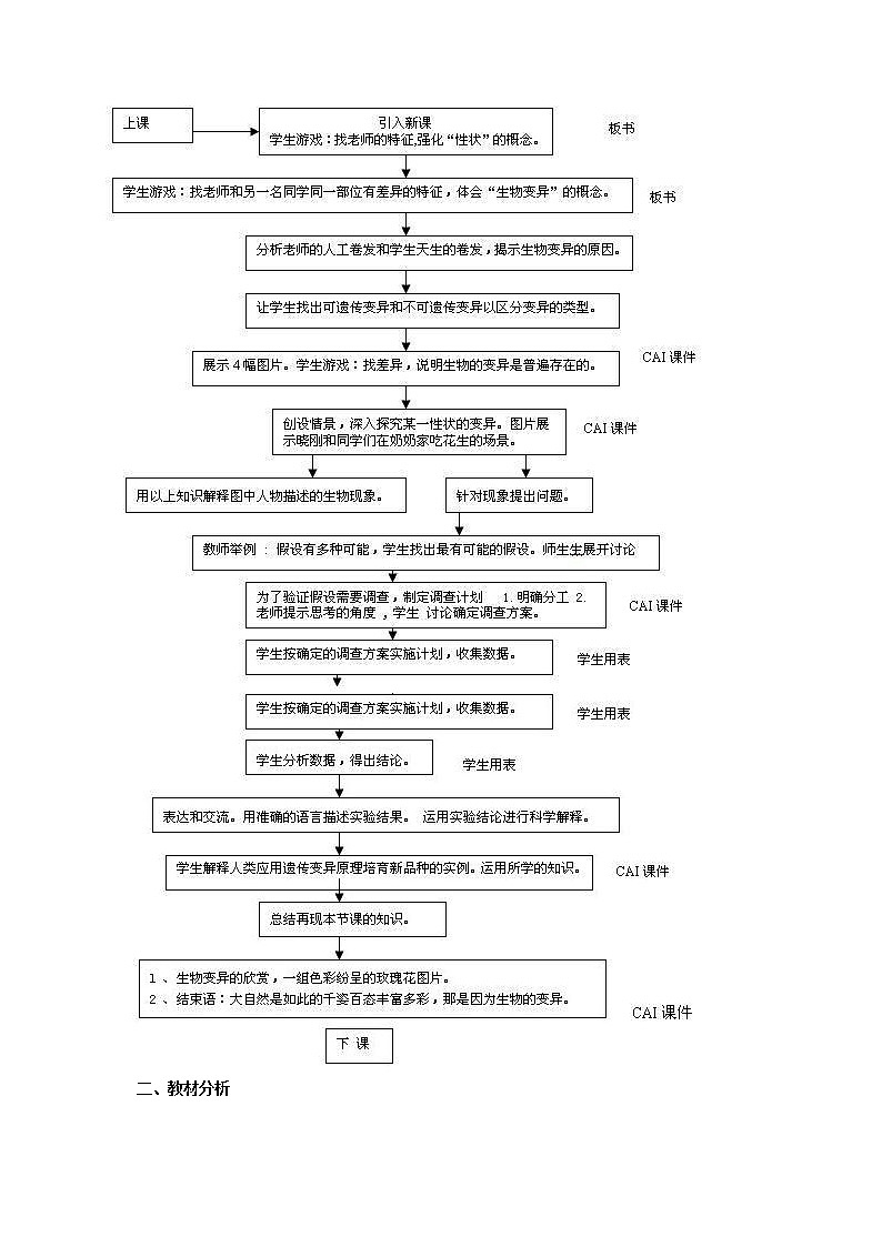 八年级生物下册第七单元生物圈中生命的延续和发展第二章生物的遗传和变异第四节人的性别遗传教学设计新人教版第2页