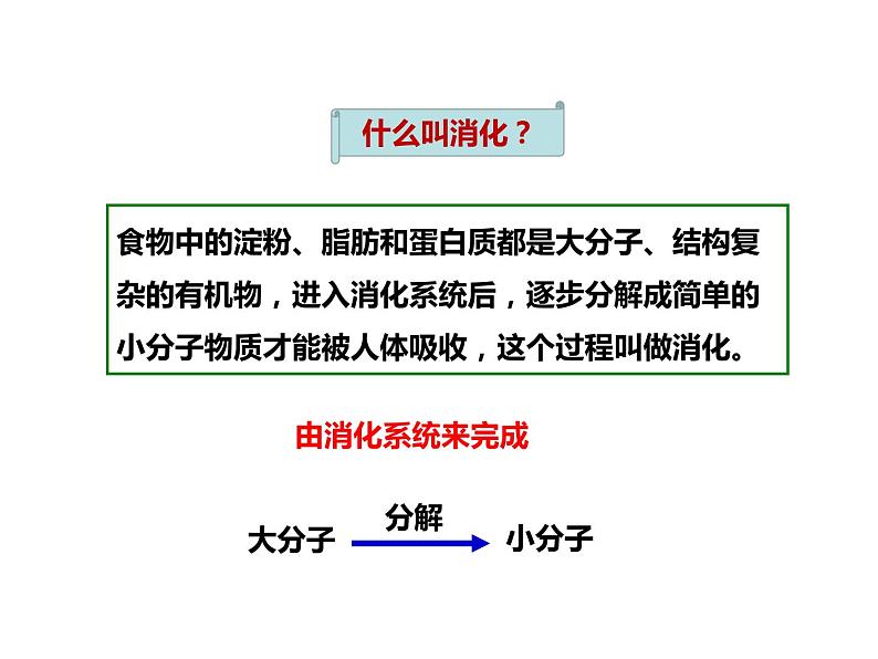 人教版七年级生物下册----4.2.2消化和吸收课件PPT第3页