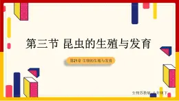 第8单元 生物的生殖、发育与遗传 第21章 生物的生殖与发育 第3节 昆虫的生殖与发育课件PPT