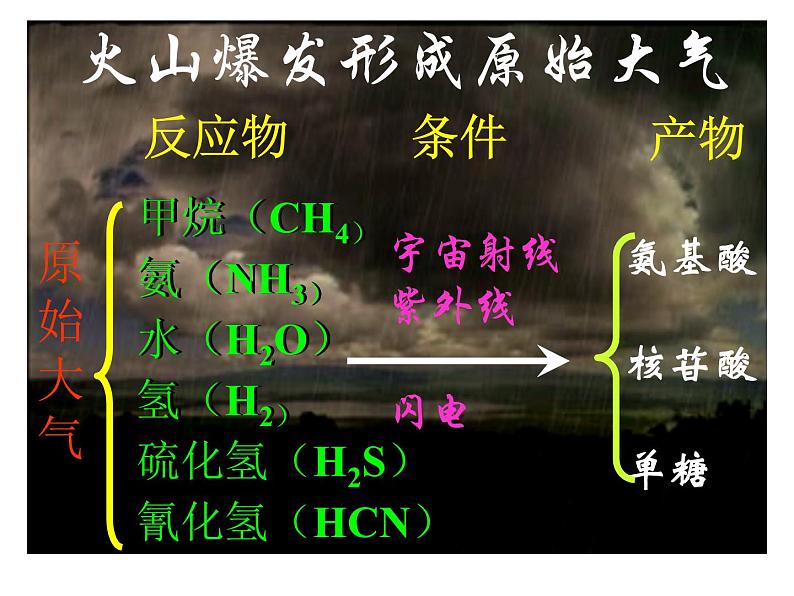 第一节 地球上生命的起源 课件08