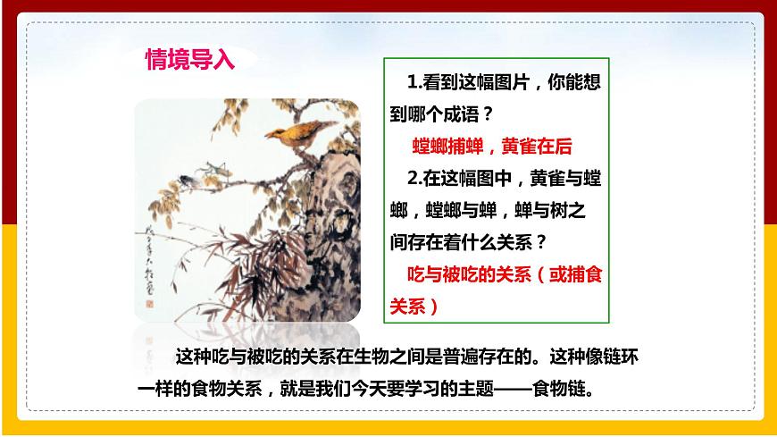 第6單元 生物與環(huán)境 第2章 生態(tài)系統(tǒng) 第2節(jié) 食物鏈和食物網(wǎng)課件PPT第2頁(yè)